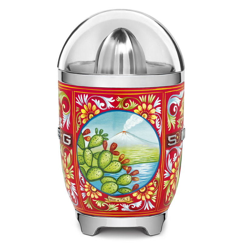 Smeg x Dolce Gabbana D&G Citrus Juicer, Silver/Red
