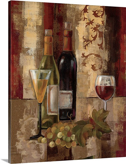 Wine And Graffiti " Graffiti And Wine III " by Silvia Vassileva Fleur De Lis Living 