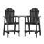 Chaise Adirondack d'extérieur en bois Bronya-134206158