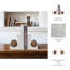 6" Rikard Marble Bookends in White and Brown Finish, 6"H, Set of 2 - 5" x 4" x 6"