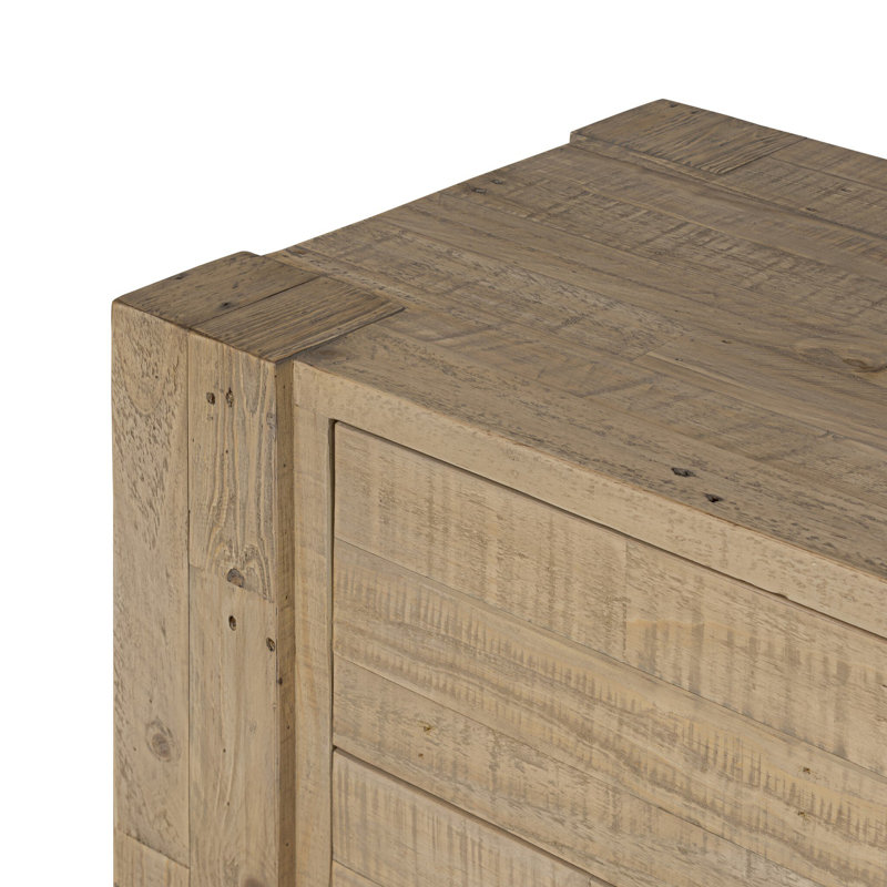 Perot 2 - Drawer Nightstand, Light Blonde Pine