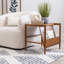 Table d'appoint avec porte-revues helsel