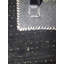 Tapis rectangulaire noir en coton / laine fait à la main 3 pi x 5 pi Ovide