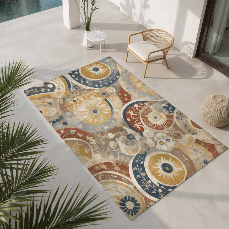 Quirky Jive Indoor And Outdoor Area Rug, Rectangle 1 pi 6 po x 2 pi 6 po