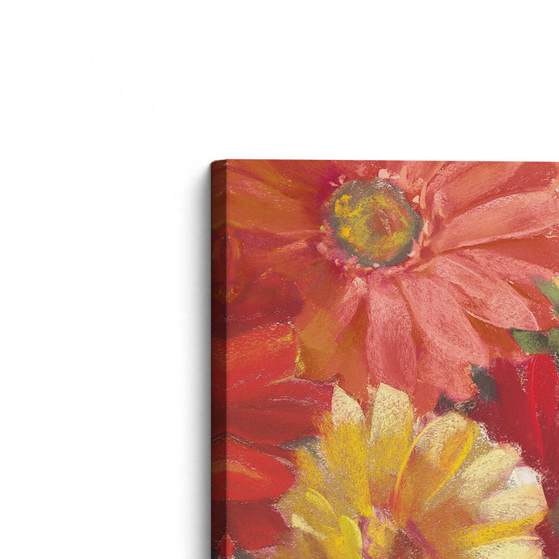 Reproduction d'art sur toile «Bountoun Gerberas Square II» par Carol Rowan, H 30 po x l 30 po