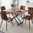 5-Piece Modern Style Rectangular Foldable and Adjustable Kitchen Table and Chairs Set