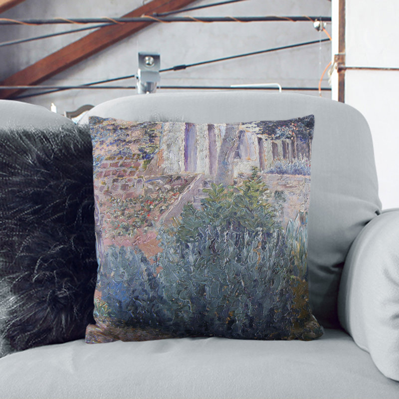 Square Throw Cushion, 55cm H x 55cm W x 20cm D, Black