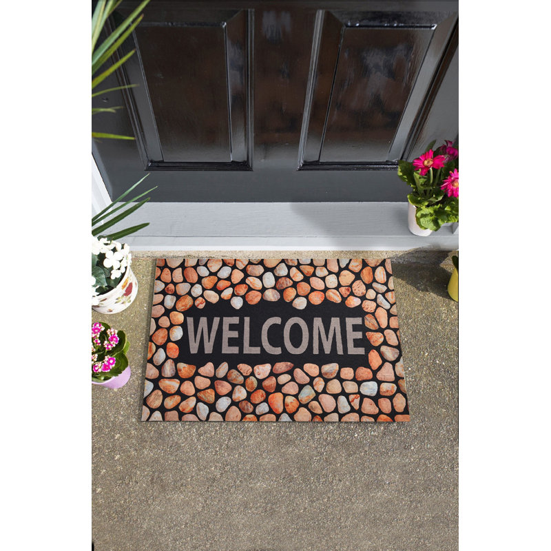 Paillasson durable en PVC antidérapant de 15,7 po x 23,6 po | Matériau 100% PVC, lavable à la machine à 86 ° F | Parfait pour l'intérieur et l'extérieur, facile à nettoyer, élégant et fonctionnel