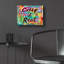 Art mural en verre épique «Creep It Real» par Dean Russo, 16 po x 12 po