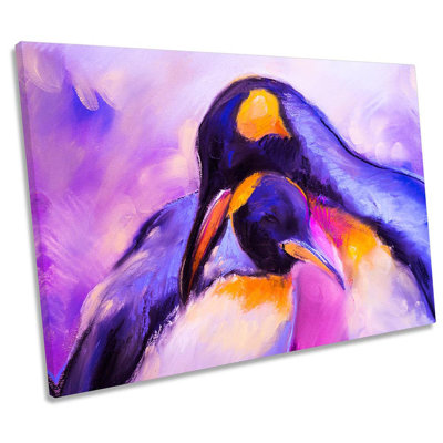 Penguins Family - Wrapped Canvas Print