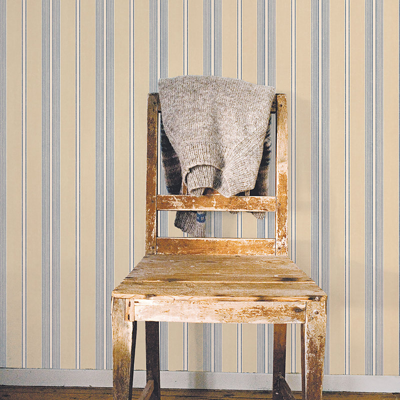 Dristy 10m x 52.8cm Matte Wallpaper Roll, Beige/Blue