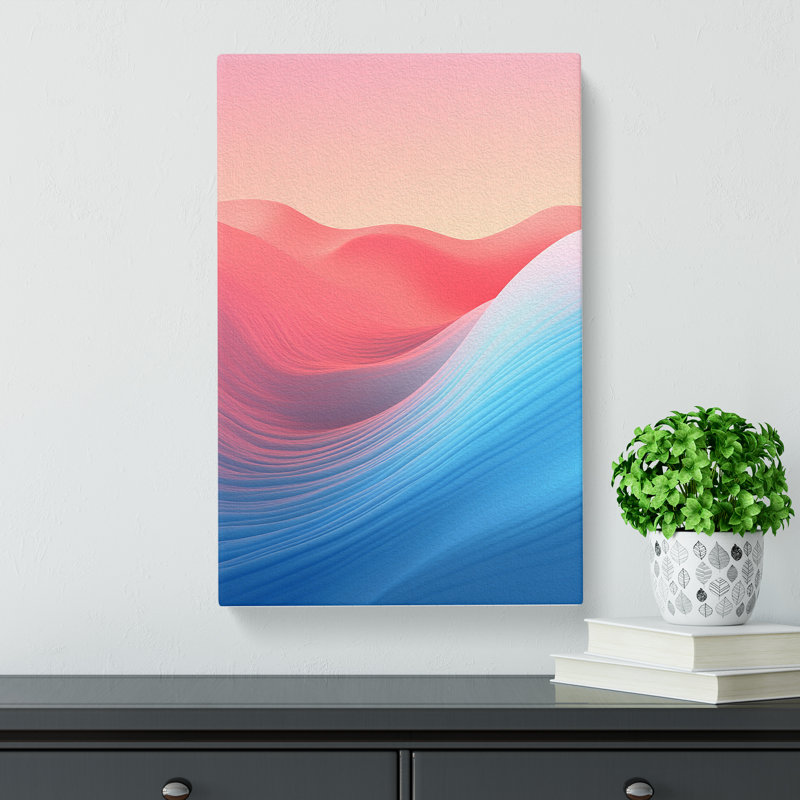 Wave Modern Minimalism - Print, 76cm H x 50cm W x 3cm D
