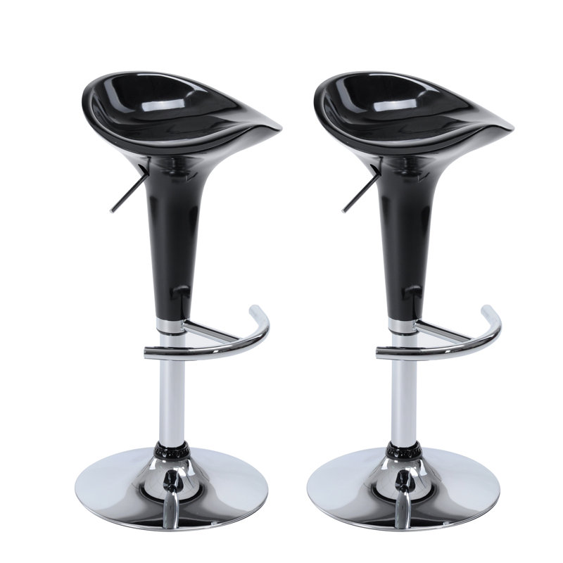 Hazleton Swivel Adjustable Height Counter Stool, Black