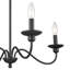 Lampe 4 lumières 24,13 po Delvona Lustre-1236279612