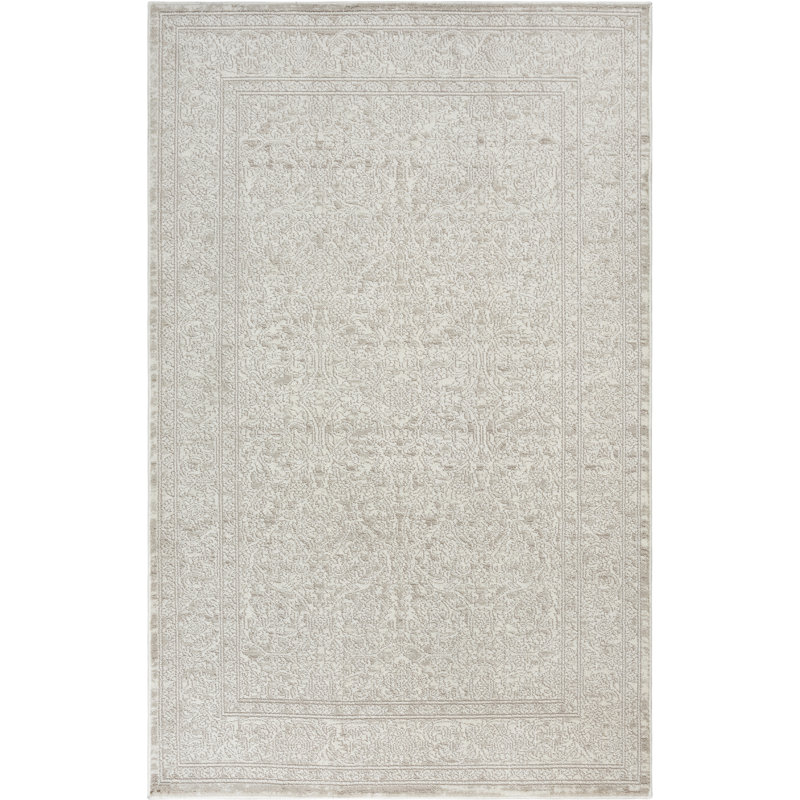 Tapis d'intérieur beige Bungalow Bungalow Trevia, Rectangle 5 pi 3 po x 7 pi 3 po
