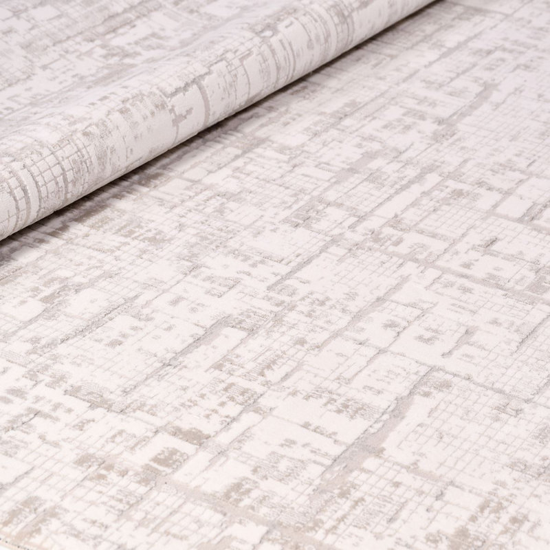 Tapis beige moderne lavable à la machine, Tapis de couloir 3 pi 4 po x 9 pi 11 po