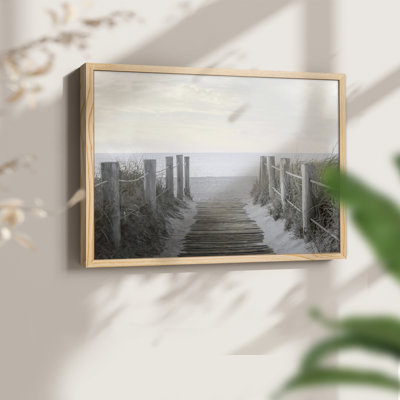 Beach Walkway -Framed Print - Restickable