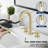 Widespread Bathroom Faucet 3 Hole, 2-handle Bathroom Sink Faucet with Drain Assembly-115357518