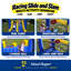 Jeu gonflable récréatif de glissade et de smash Island Hopper Racing Slide and Slam