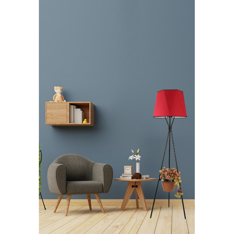 Lampe trépied 65 po Horicon, Rouge