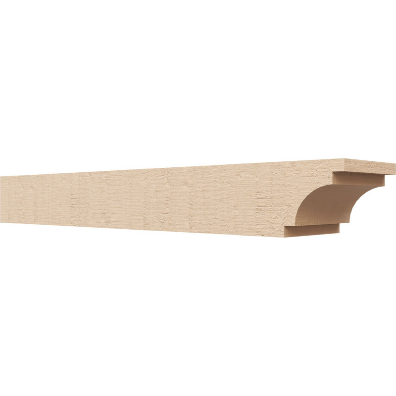 Queue de chevron en faux bois de cèdre Timberthane, l 6 po x H 4 po x L 32 po, brun clair, H 4 po x l 32 po x P 6 po