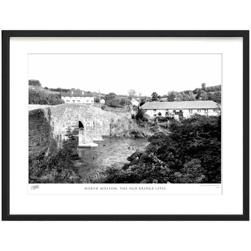 North Molton, The Old Bridge C1955 by Francis Frith - Single Picture Frame Print, 40cm H x 50cm W x 2.3cm D