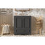Meuble-lavabo moderne 30 po avec cadre en bois massif Nautica et rangement spacieux-123512797