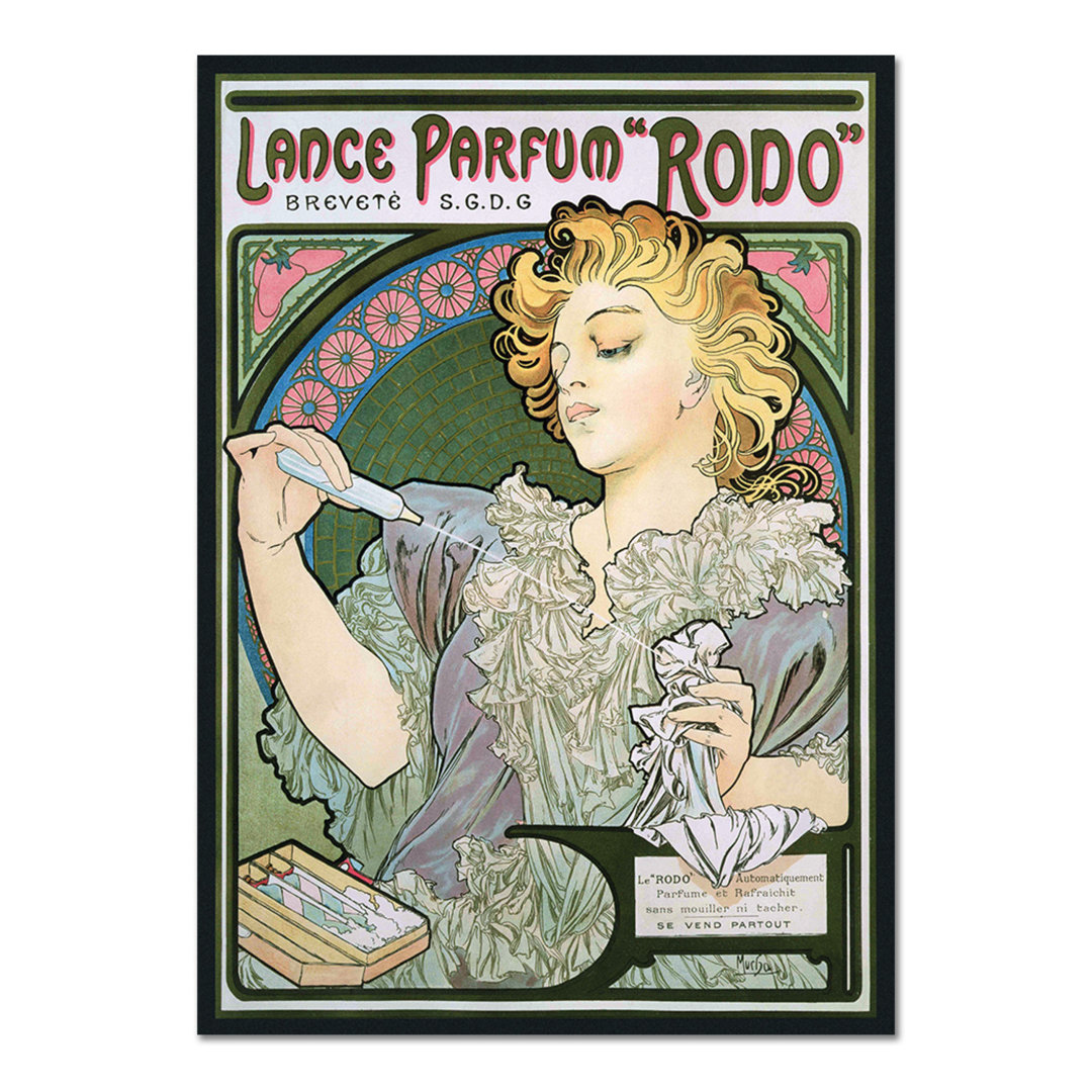 Acrylbild Lance Parfum Rodo von Alphonse Mucha