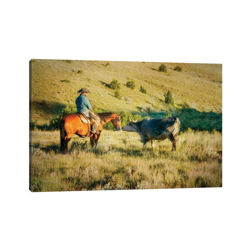 Making Friends - Wrapped Canvas Print