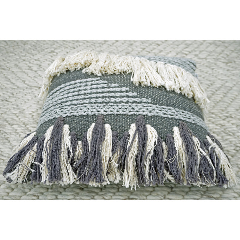 Cotton Blend Throw Pillow