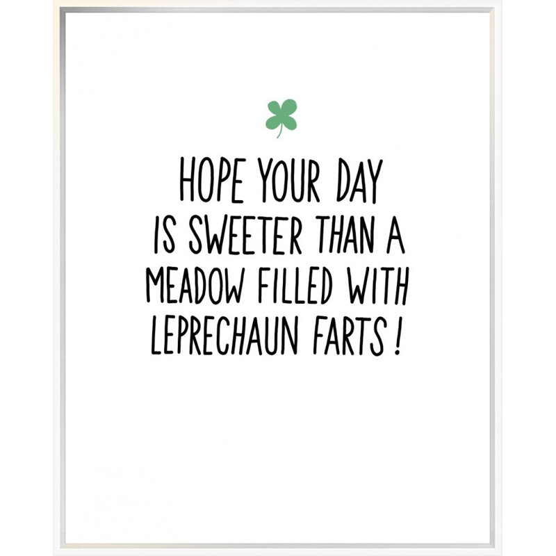 " Leprechaun Fart II " by Michael Mullan, No Mat, 35" H x 28" W x 1.5" D, Wrapped Canvas