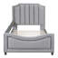 Lit de jour classique gris rayé Classic-668161077