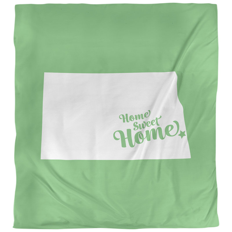 Housse de couette pour la maison, Housse de couette pour très grand lit, Vert, Microfibre