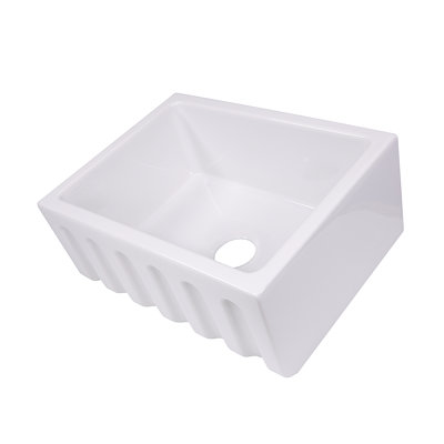 Island 35.75'' L Single Basin Kitchen Sink