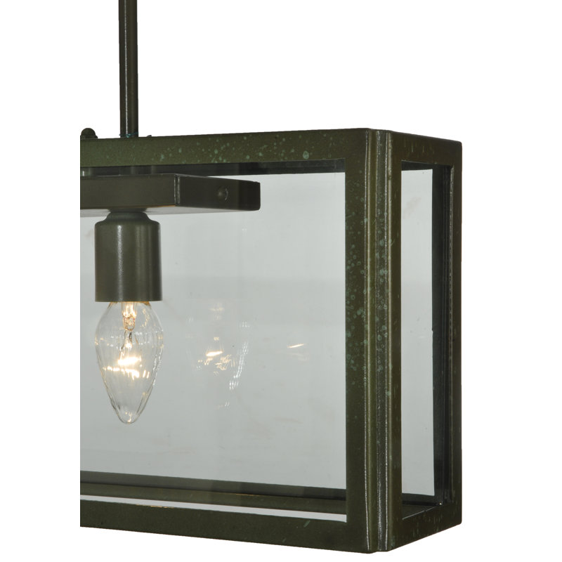 Affinity Glass Semi Flush Mount, Weathered Brass