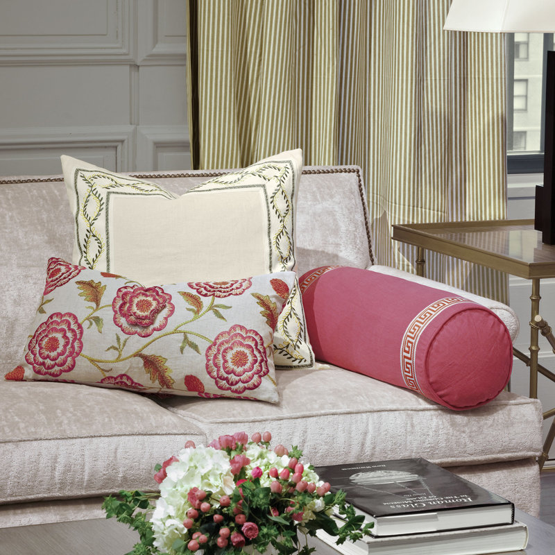 Marguerite Linen Square Pillow Cover & Insert