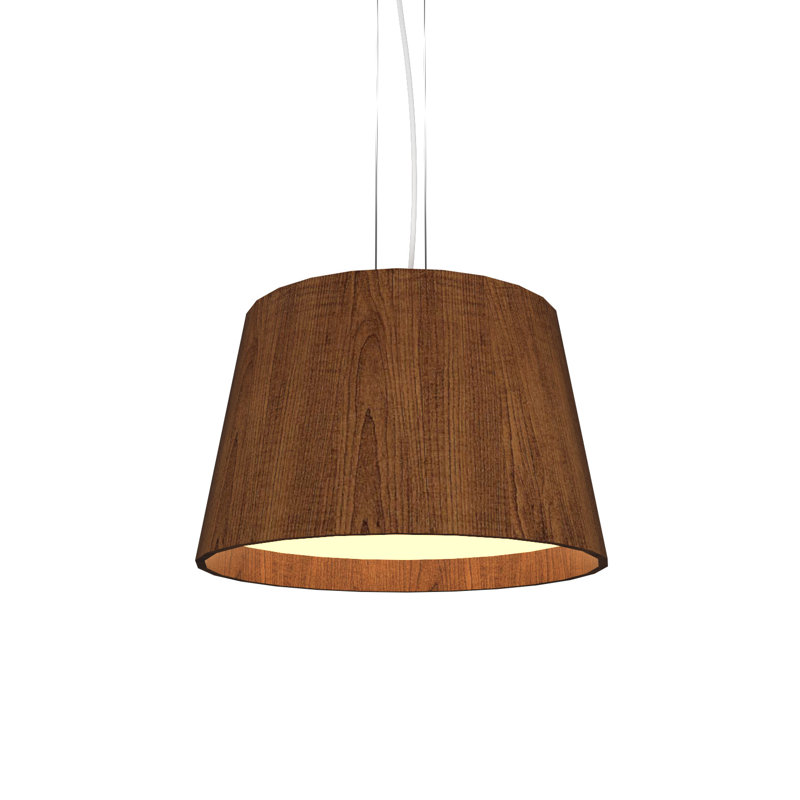 Luminaire suspendu conique Cônico, Imbuia, Imbuia