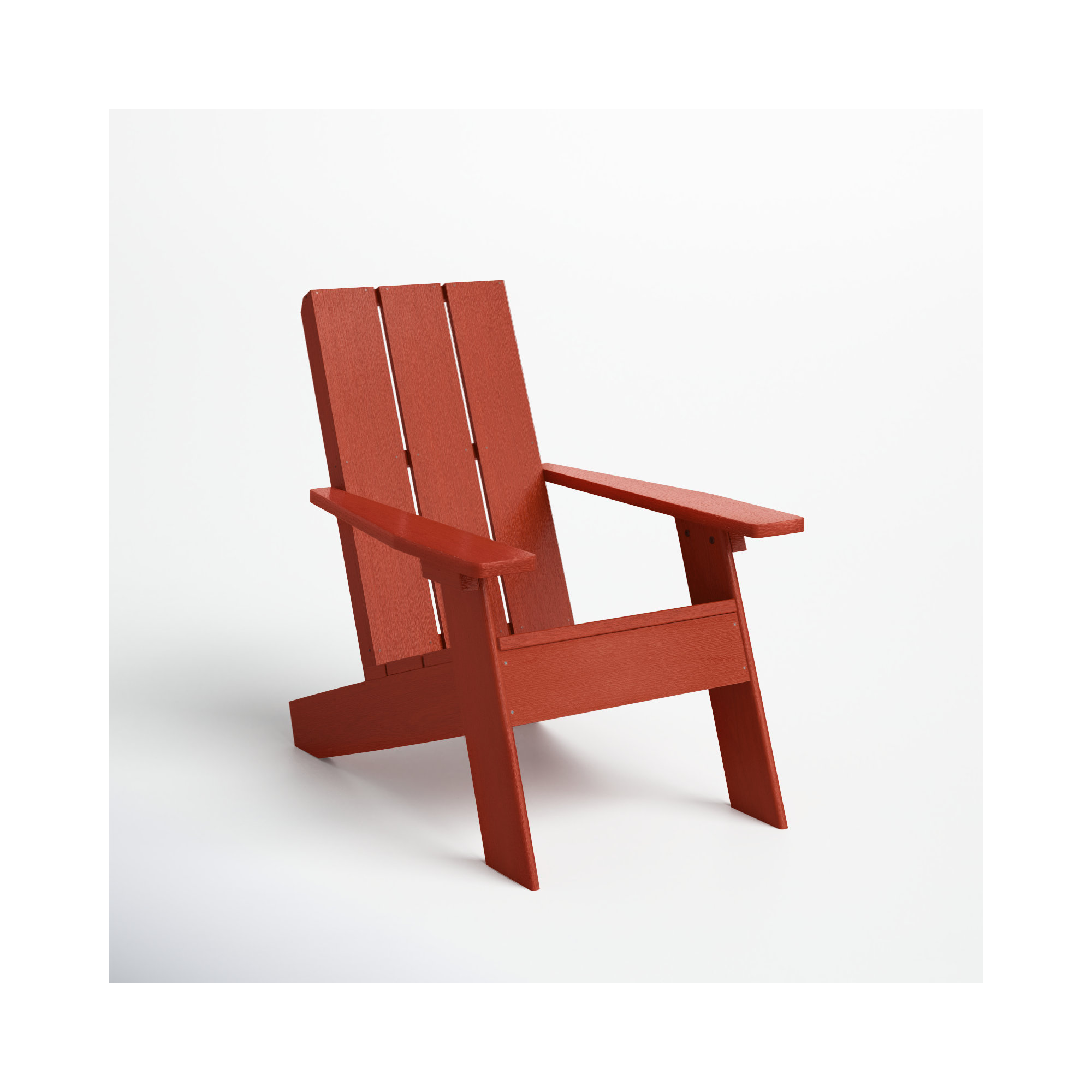 Byrnes Outdoor Adirondack Chair, Rustic Red