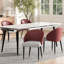 Chaise d'appoint rembourrée en similicuir Modern-1274709404