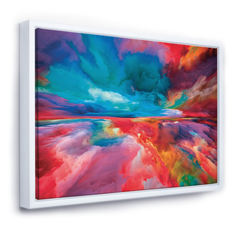 «Horizon», impression sur toile, Toile blanche encadrée, H 24 po x l 32 po x P 1 po