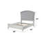 Lit en tissu et finition platine Maverick-1301212594