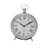 Stainless Steel Metal Decorative Silver Clock with Ring Top