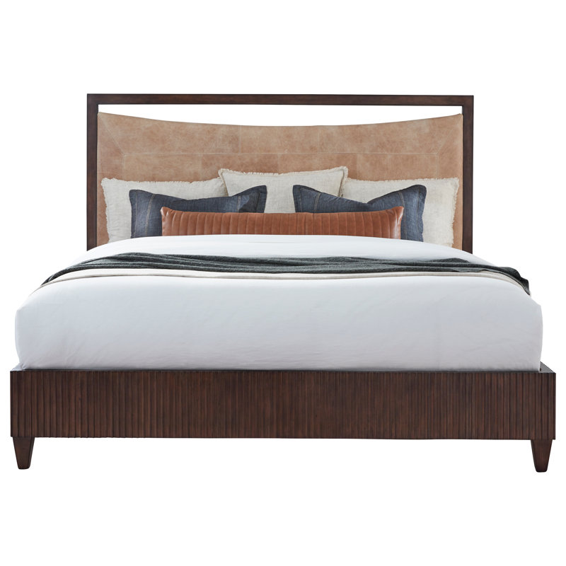 West Camden Leather Platform Bed, Queen