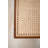  Wood Accent Table with Woven Cane Detail – 24" Tall Side Table