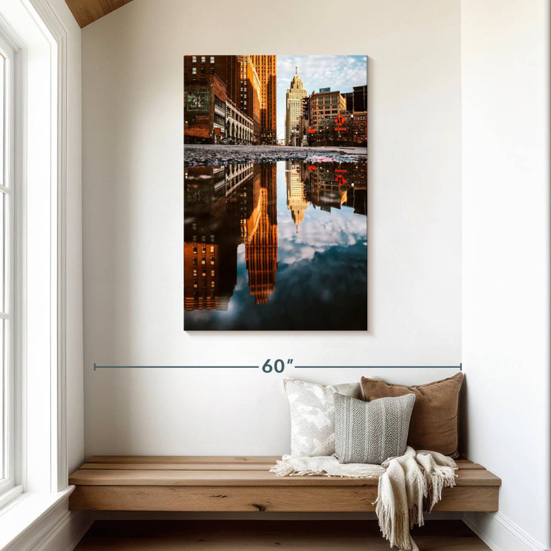 Aime majestueux, horizon de Détroit, H 45 po x l 30 po