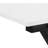 Contemporary L-Shape Computer Desk With Large White Laminate Top And Sturdy Black Metal Frame, Ideal For Home Office And Space Efficiency.-1322037145