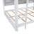 Queen Over Queen Bunk Bed Solid Pine Wood With Built-In Storage Shelves, Integrated Charging Station And Full-Length Guardrails-1825940292