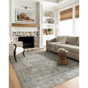 Chris Loves Julia X Loloi Jules Emerald / Antique Ivory Area Rug