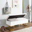 Freea Velvet Upholstered Storage Bench-511602936