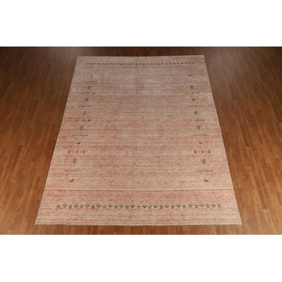 Handmade Gabbeh Style Indian Area Rug 9x11